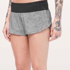 Lululemon Speed Up Short *2.5" Heather Lux Multi Black / Black